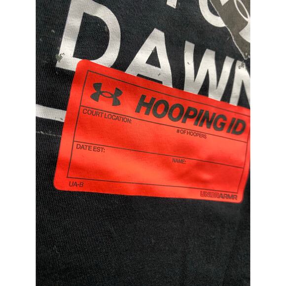 Men's UA UNDR ARMR Wordmark T-Shirt Size XL Black Performance Cotton - Picture 9 of 11